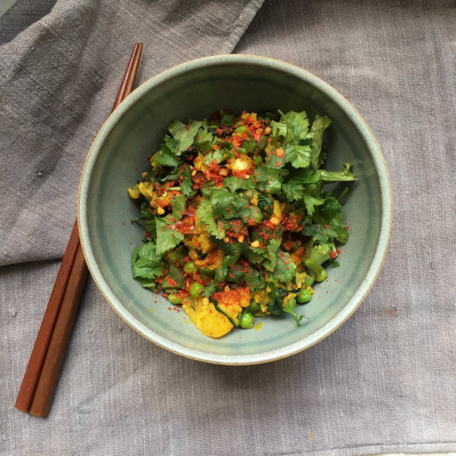 Burmese Style Turmeric Rice & Peas - Vegan Recipe - YGN Collective