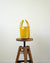 Yellow and White Cross Design Basket | Shopper Bag | Laundry Basket | Summer Basket - YGN Collective
