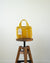 Yellow and White Cross Design Basket | Shopper Bag | Laundry Basket | Summer Basket - YGN Collective