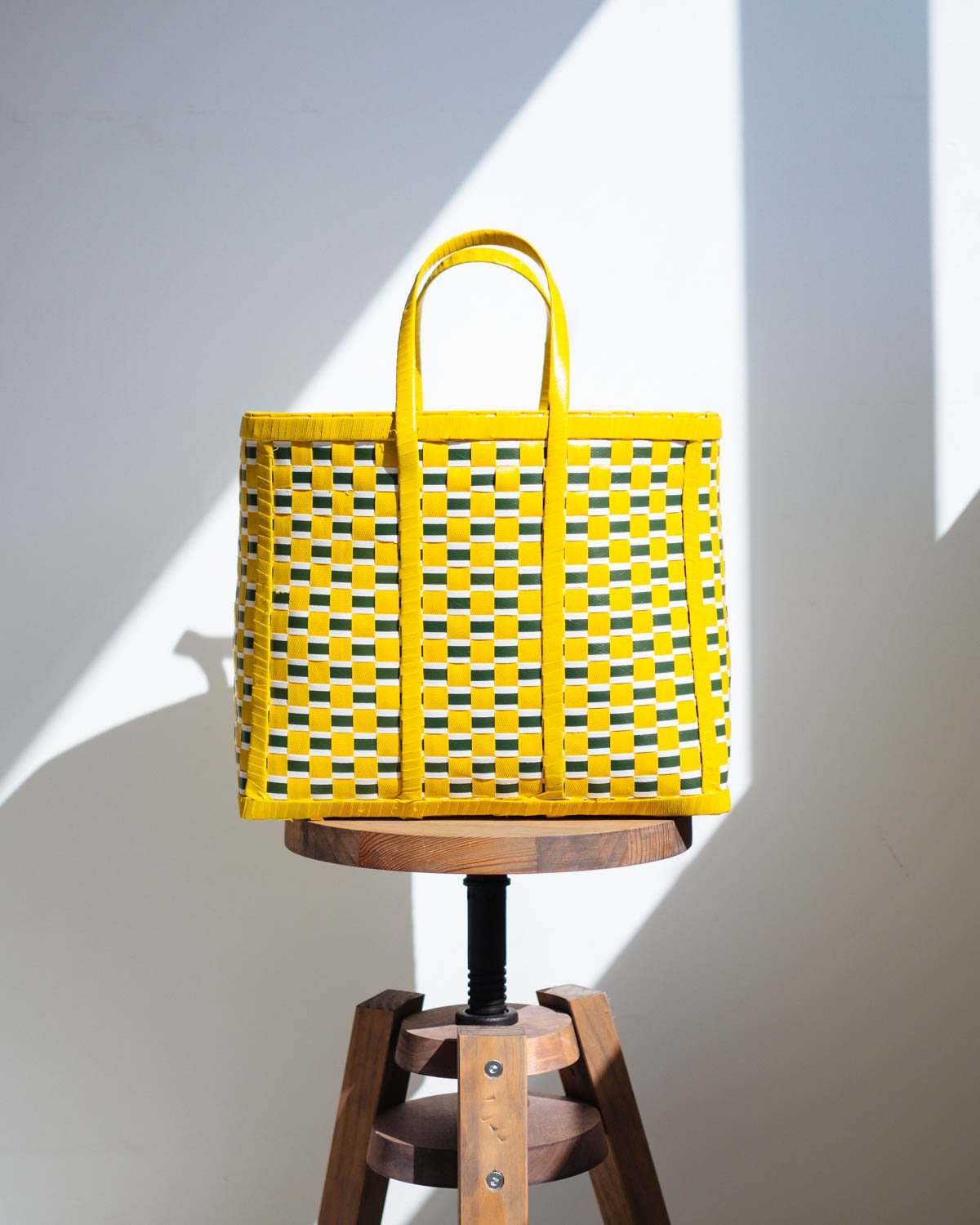Anawa Yellow and Green Basket - YGN CollectiveAnawa Yellow and Green Basket | Shopper Bag | Beach Basket