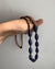Blue Paper Bead and Small Bronze Bead Necklace | Handmade in Yangon, Myanmar - YGN Collective