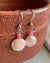 Circular Freshwater Pearl and Rose Quartz Earrings | Drop Earrings | Handmade in Myanmar - YGN Collective