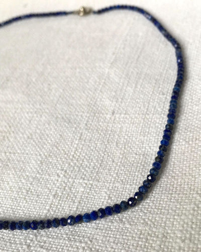 Lapis lazuli necklace | Dawn's Dress Diary