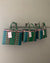 Limited Edition Basket in Green & Red Tones | Upcycled Handwoven Shopper Bag | Storage Basket - YGN Collective