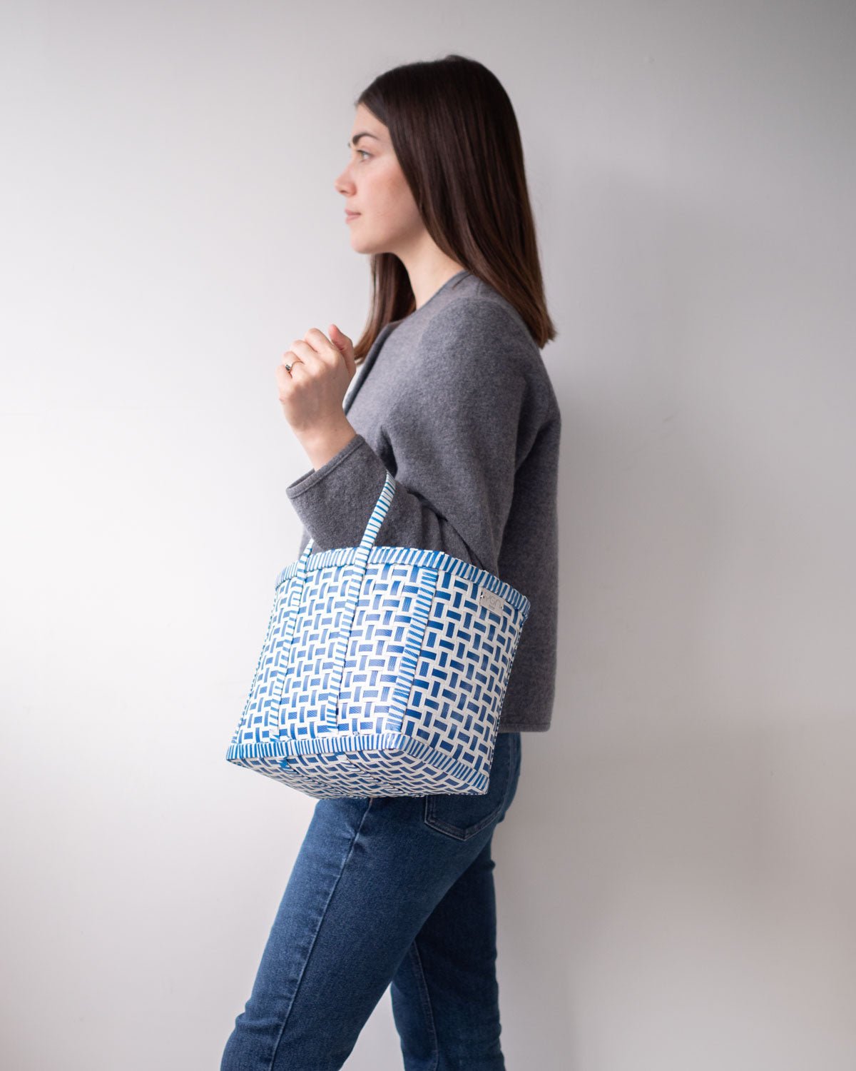 Woven Plastic Tote