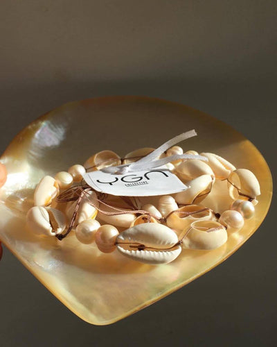 Mother of Pearl Shell Decorative Trinket, Caviar Dish | Handmade in Myanmar - YGN Collective