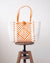 Orange Diamond Design Woven Tote Summer Bag - YGN Collective