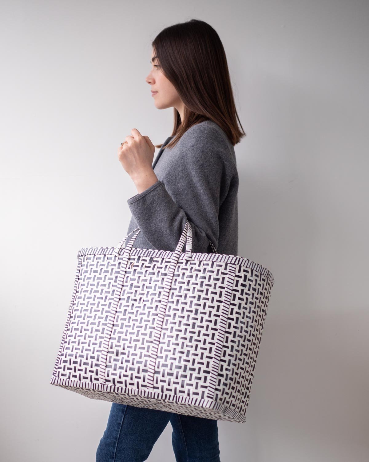 Original Basket in Black & White | Shopper Bag - YGN Collective