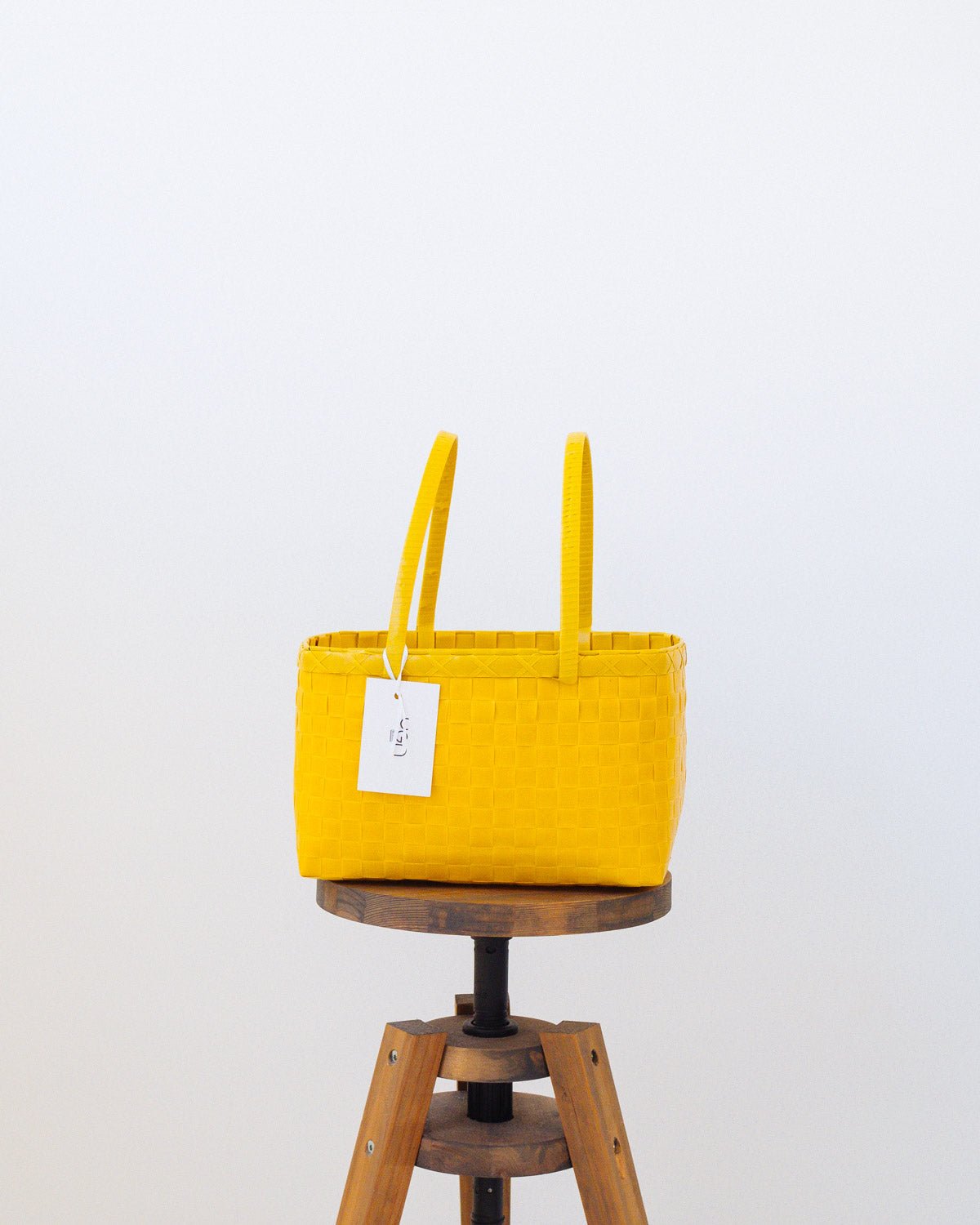 Zay Basket in Sunny Yellow | Woven Grocery Basket | Handmade in Myanmar - YGN Collective